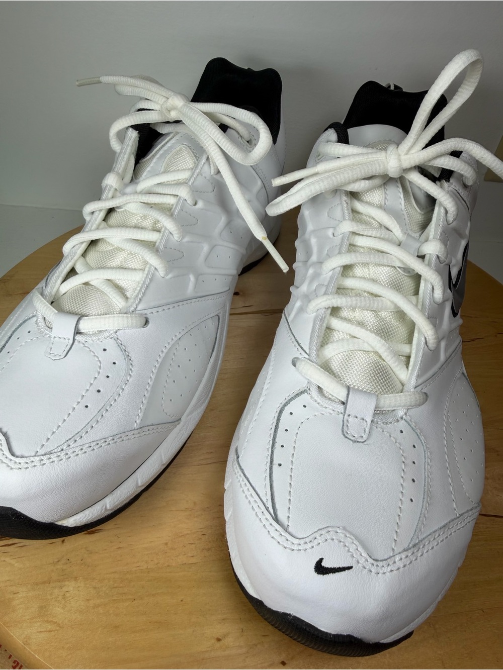 🆕Nike Men’s T-Lite V RX white/silver workout sneakers size 12 NIB leather upper